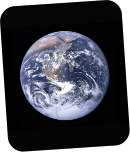 vue de la terre en entier depuis l'espace